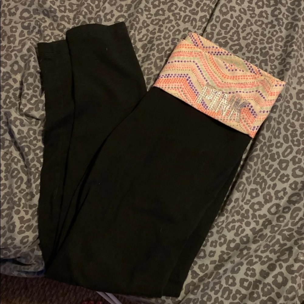Pink yoga pants